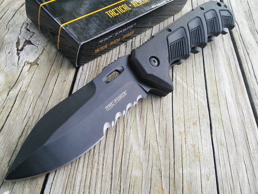 9" Tac Force Speedster Model Ballistic Pocket Knife TF-942BK