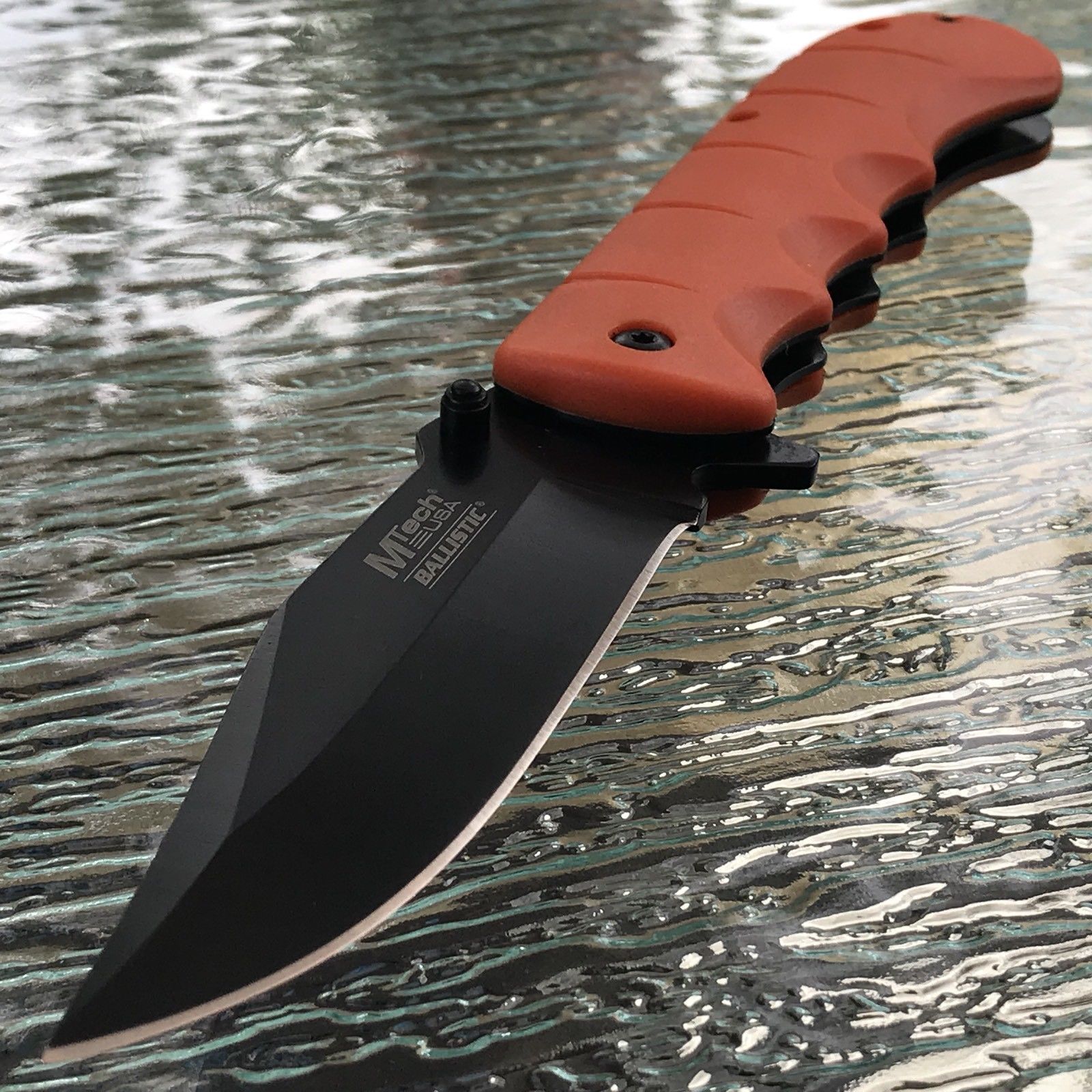 custom droppoint folding hunter