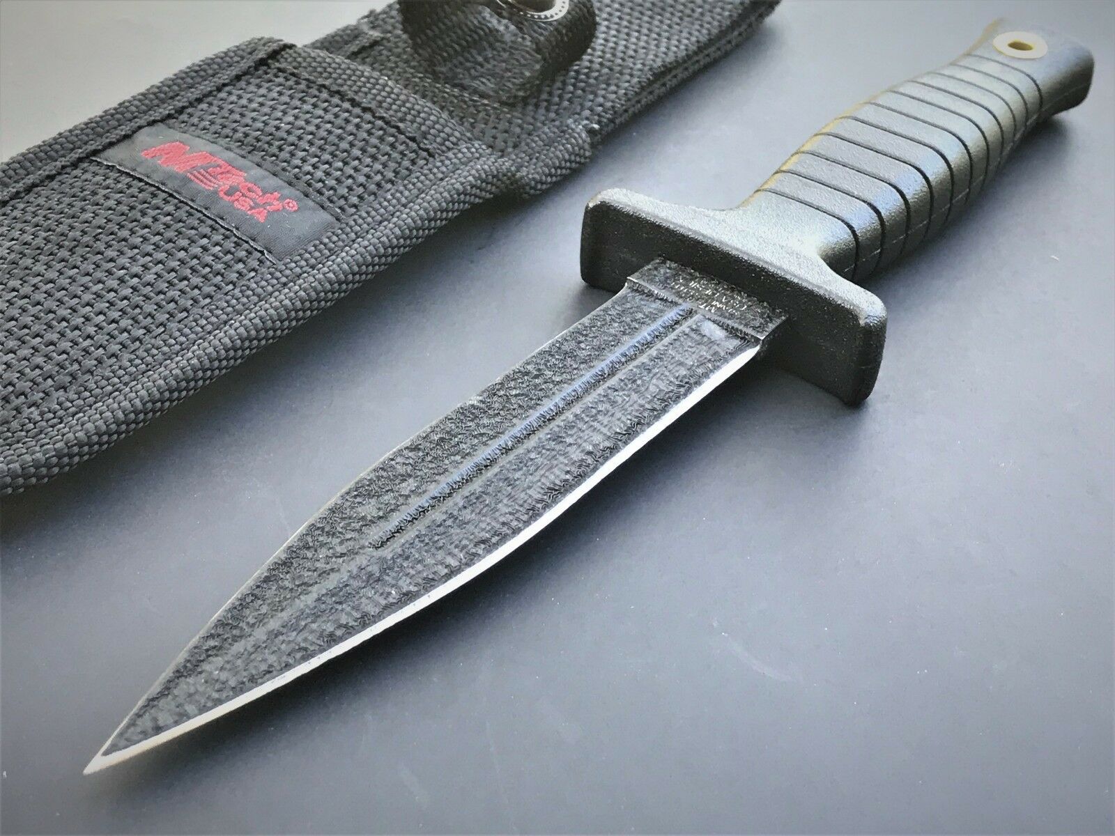9 Mtech Tactical Fixed Blade Dagger Double Edge Boot Knife W Sheath