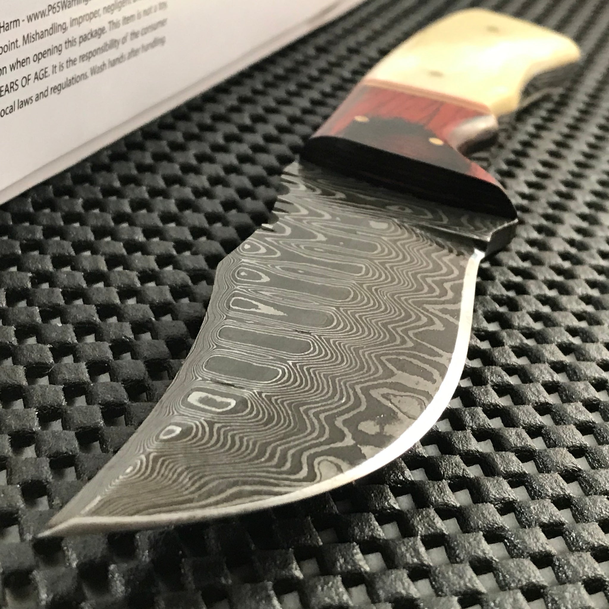 raindrop damascus chef knife