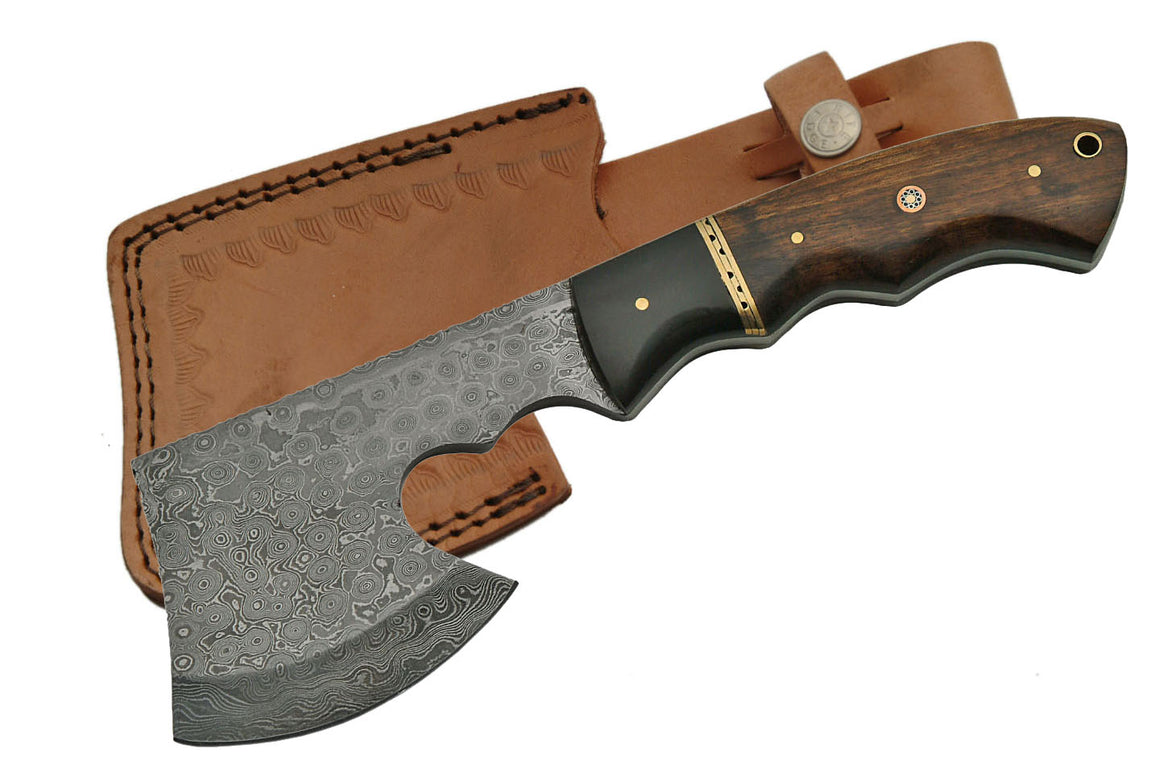 raindrop damascus battle axe