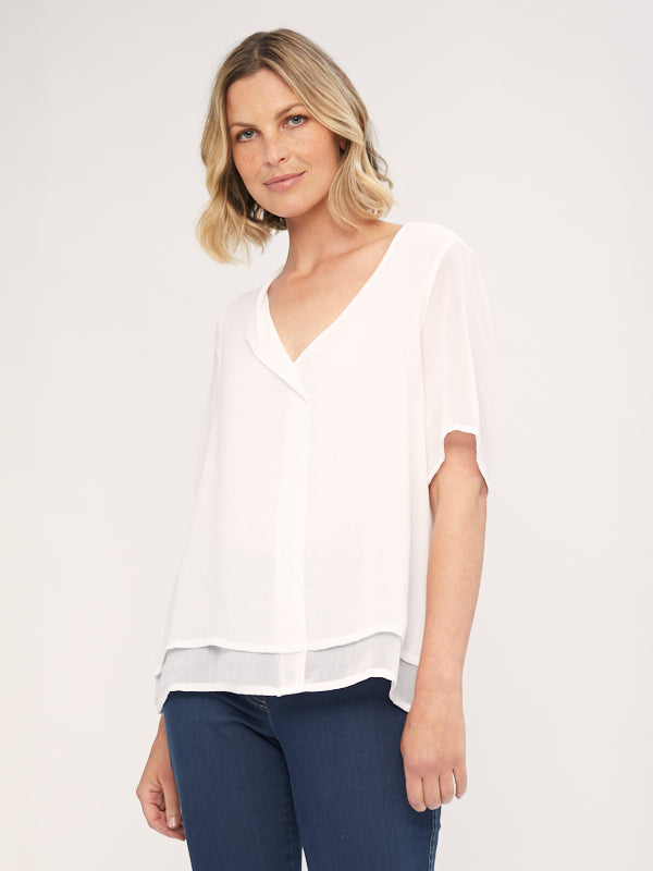 2 Layer Short Sleeve Top