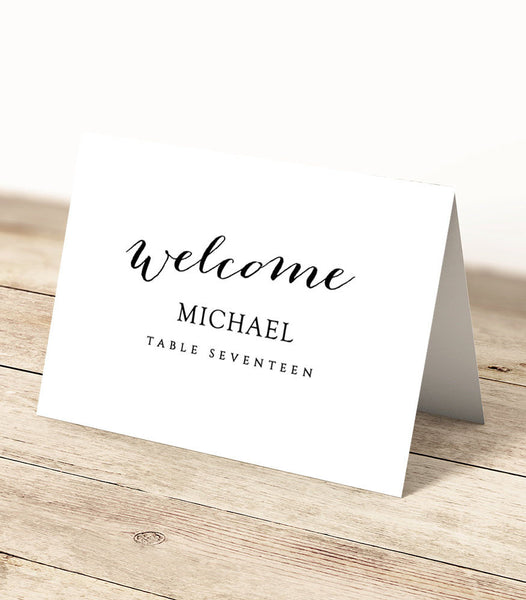 Amscan Imprintable Place Card Template