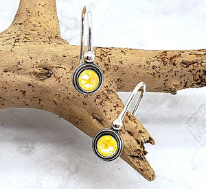 Yellow Sunshine DeLite Earrings - Sterling Silver - Bonny Jewelry | Subsidiary of Anderson-Ouellette Enterprises LLC