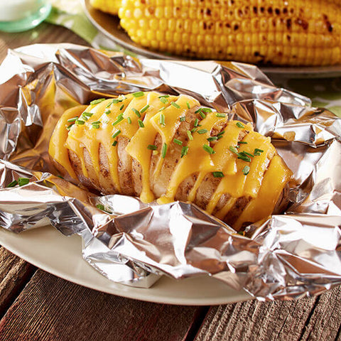 Swedish potatoes on the grill 