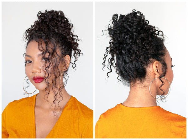 How To A Work To Play Updo For Naturally Curly Hair Ouai