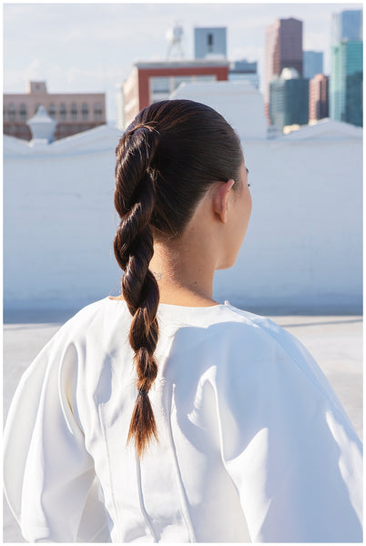 How To New Year S Eve Rope Braid Ponytail Ouai