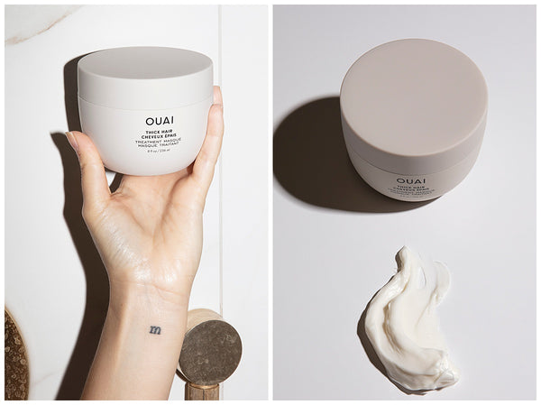 ouai thick hair treatment mask for dry damaged hair product texture