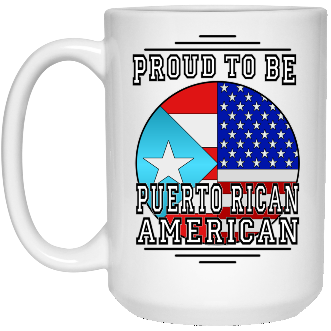 Cuba-Rican 15 oz. White Mug – Puerto Rican Pride