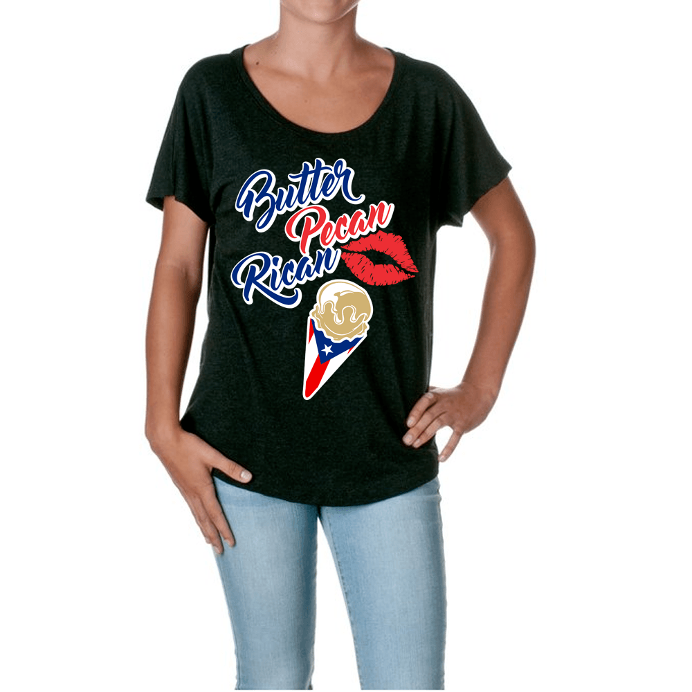 Butter Pecan Rican - Dolman Sleeve – Puerto Rican Pride