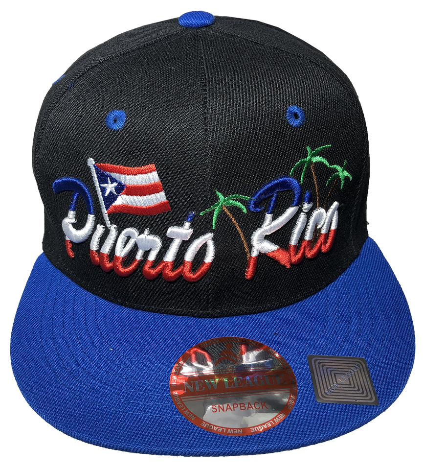 Puerto Rico Flag/Palm Baseball Hat Puerto Rican Pride