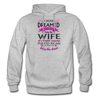 Thumbnail for WIFE of Awesome PR HD Pullover Hoodie - heather gray