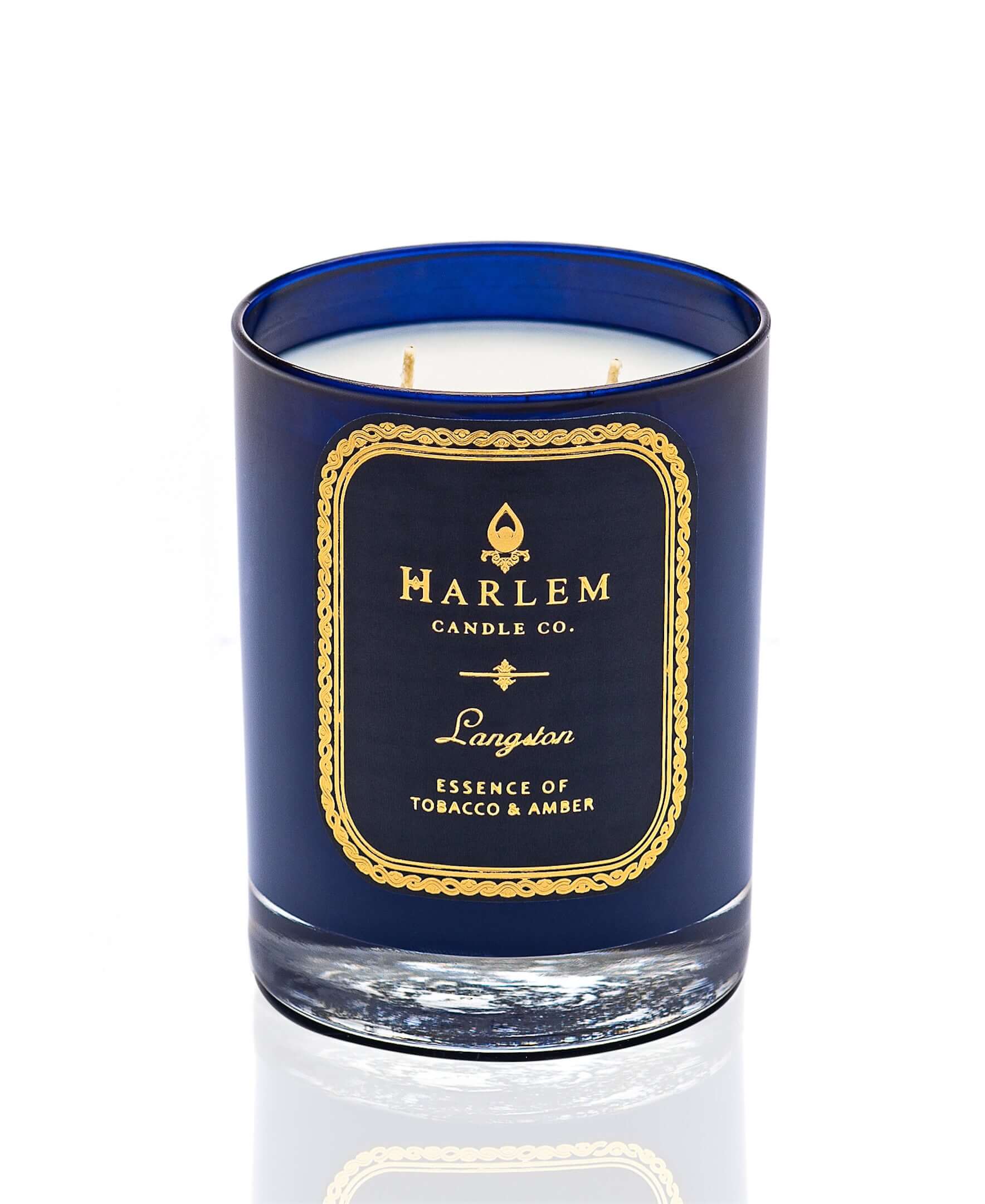 Speakeasy Luxury Candle | Palo Santo, Patchouli, Vanilla Scented Candles | Harlem Candle Company 2-Wick