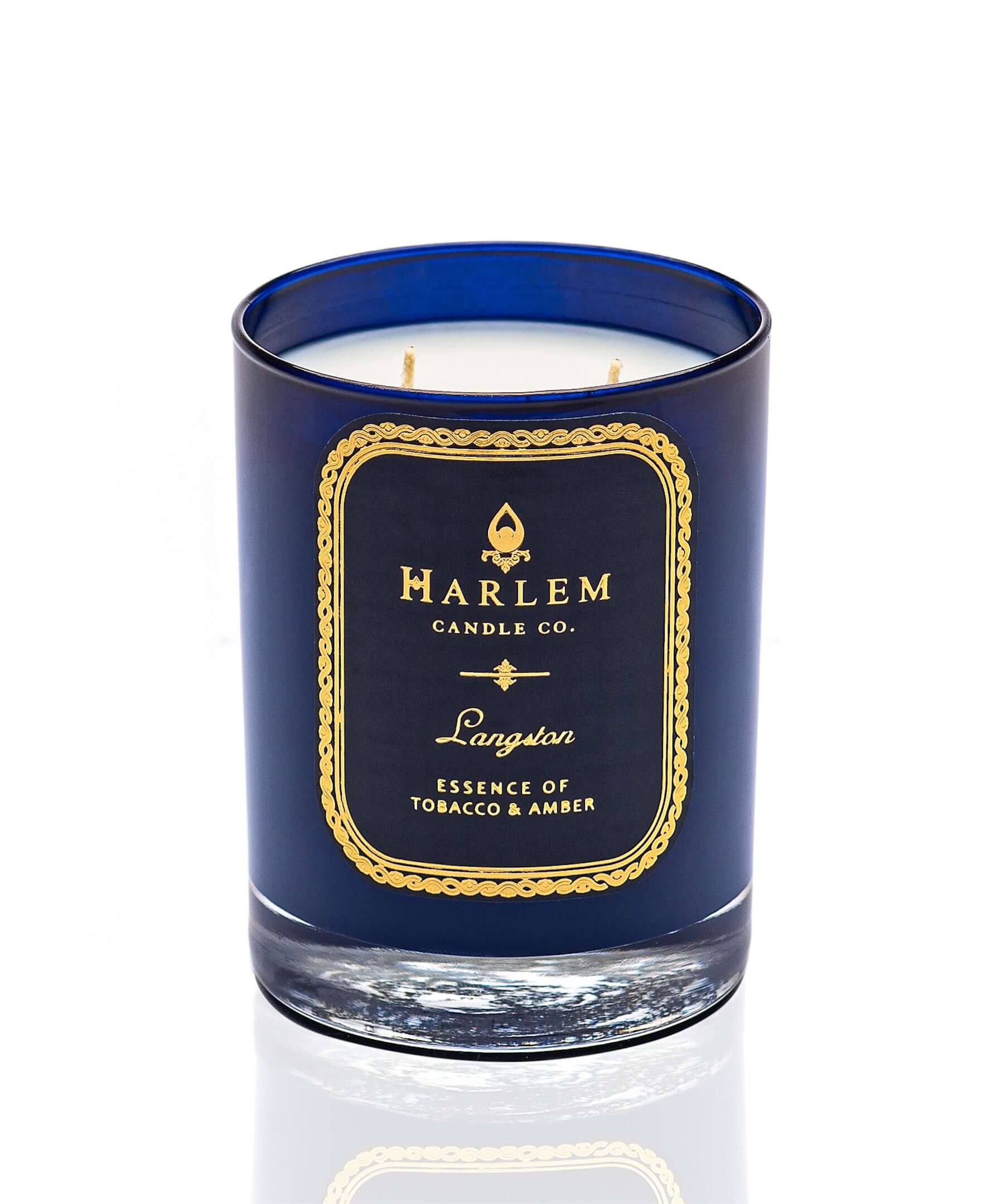 22K Gold Speakeasy Cocktail Glass Luxury Candle, Cardamom, Smoked Incense,  Bourbon Scented Candles