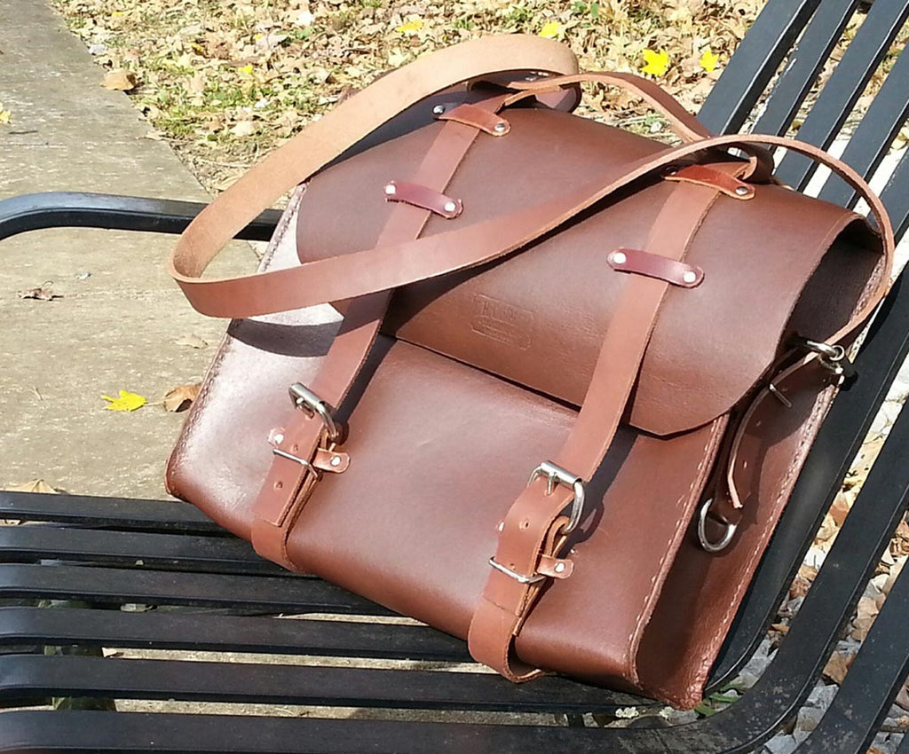 Rustic Leather Messenger Bag style Satchel – E.H. Campbell Trading Company