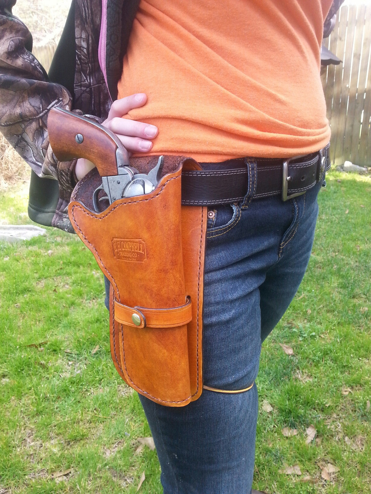 Lawman Western Holster with Leg Ties - Up to 7 1/2 inch Barrels ...