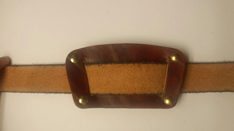 Handmade Leather Holster Belt Slide- SMALL or Medium – E.H. Campbell ...