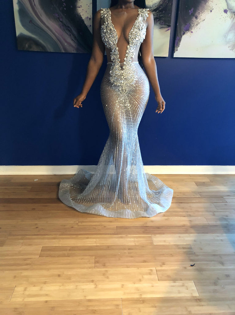 Safanya full length crystal gown – KAYTURESTYLINGS