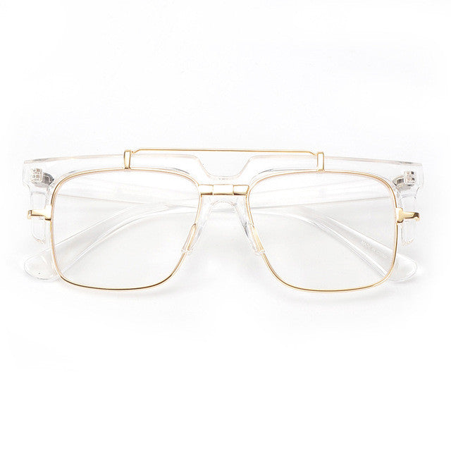 clear frame glasses designer