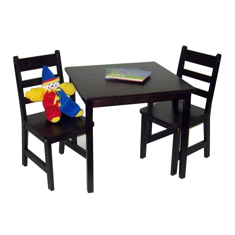 espresso childrens table and chairs