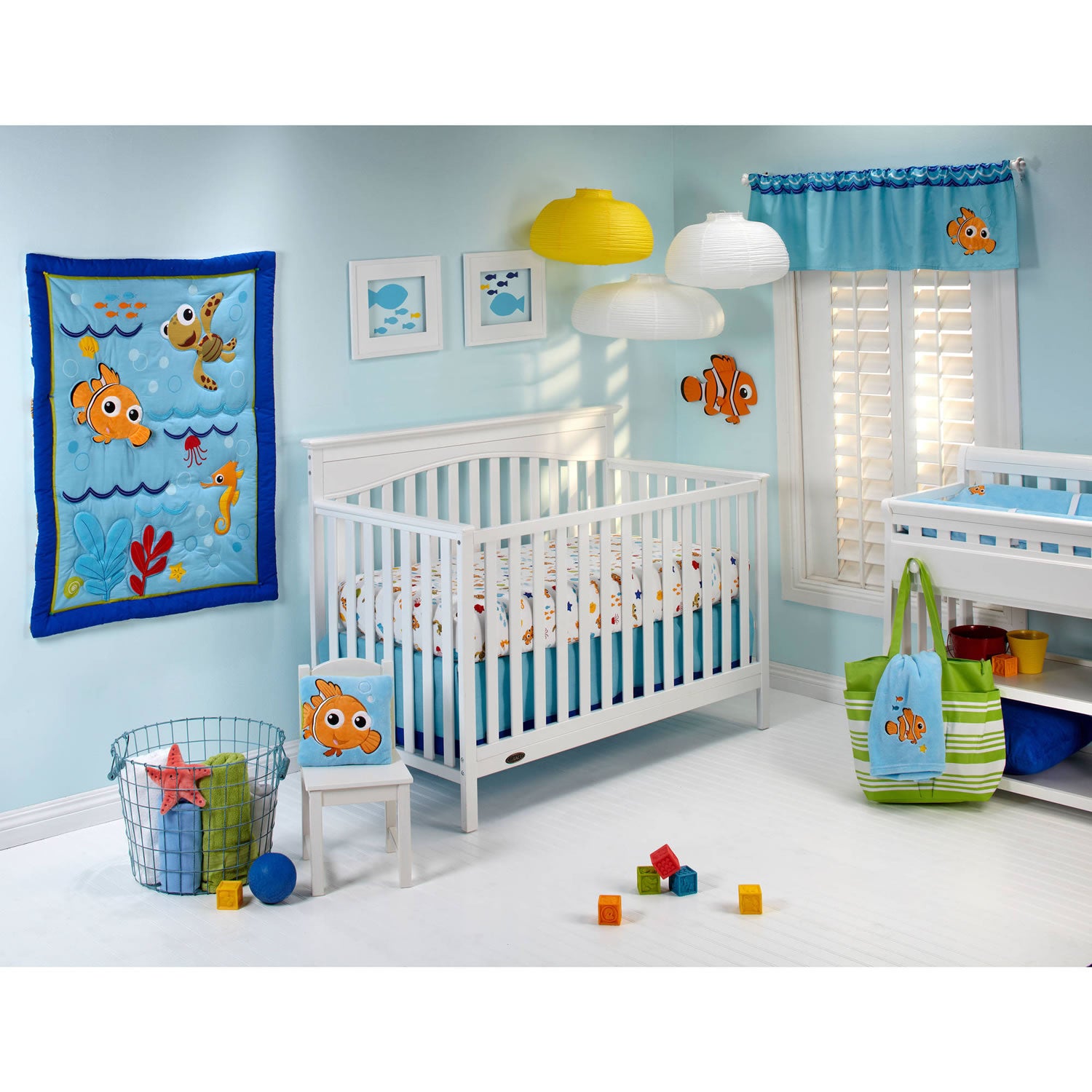 Disney Nemo Wavy Days 4 Piece Crib Bedding Set Ny Baby Store