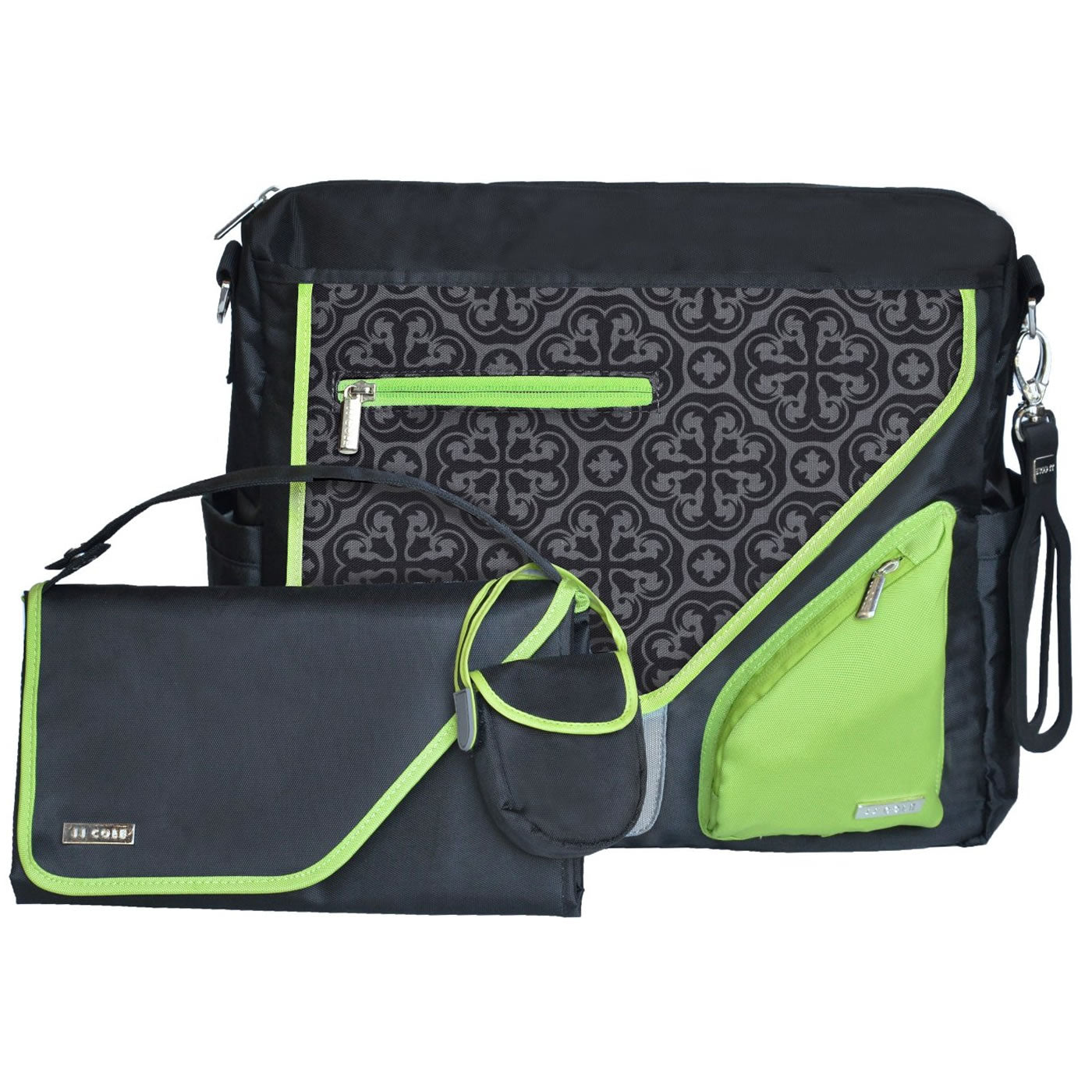 Jj Cole Collections Metra Diaper Bag Midnight Clover Ny Baby Store