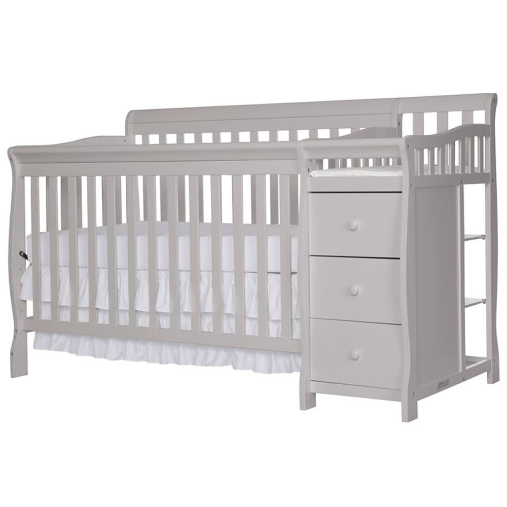 pebble gray crib