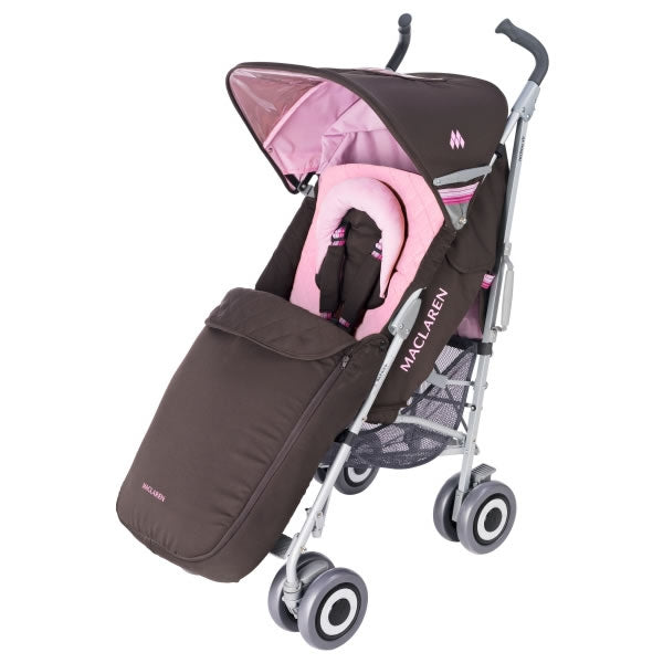 maclaren stroller pink and black