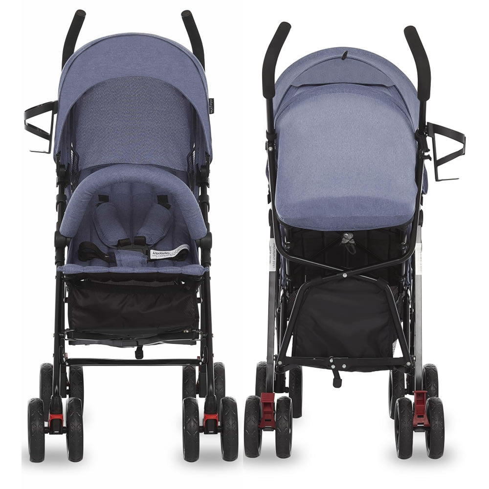 dream on me vista moonwalk single stroller in blue