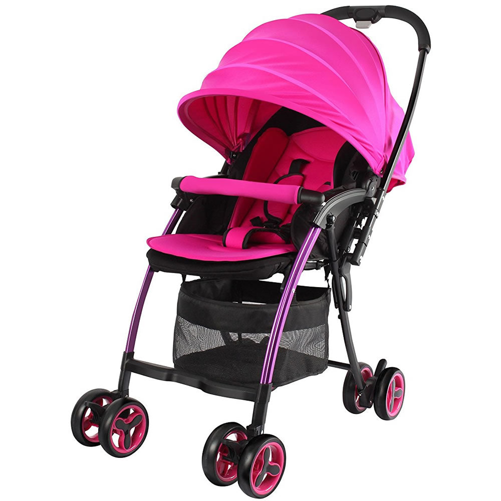 pink lightweight buggy