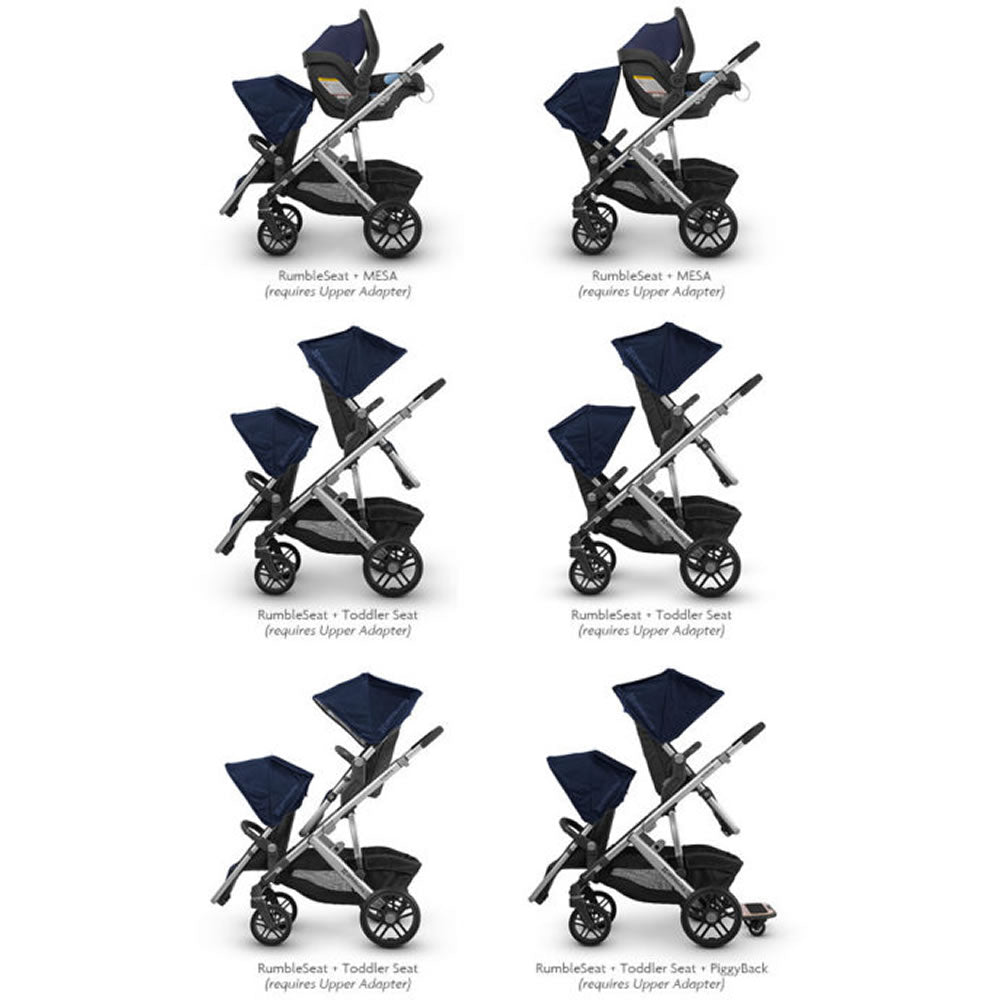 uppababy vista with 2 seats