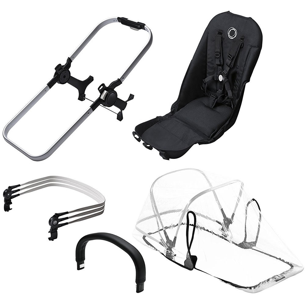 bugaboo donkey extension set all black