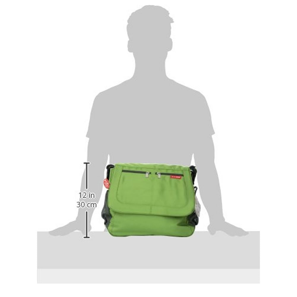 skip hop via messenger diaper bag