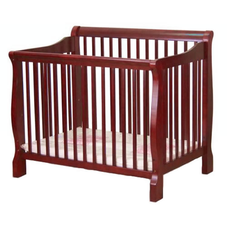 Angel Line Sleigh Mini Crib Cherry Ny Baby Store