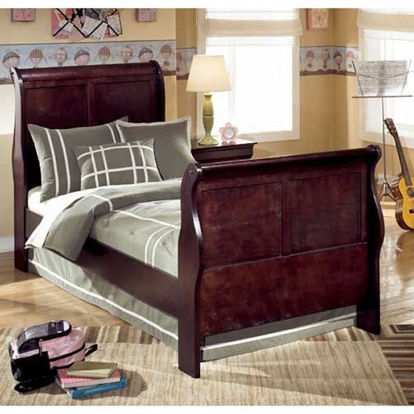 Ashley Furniture Janel Twin Sleigh Bed Cherry