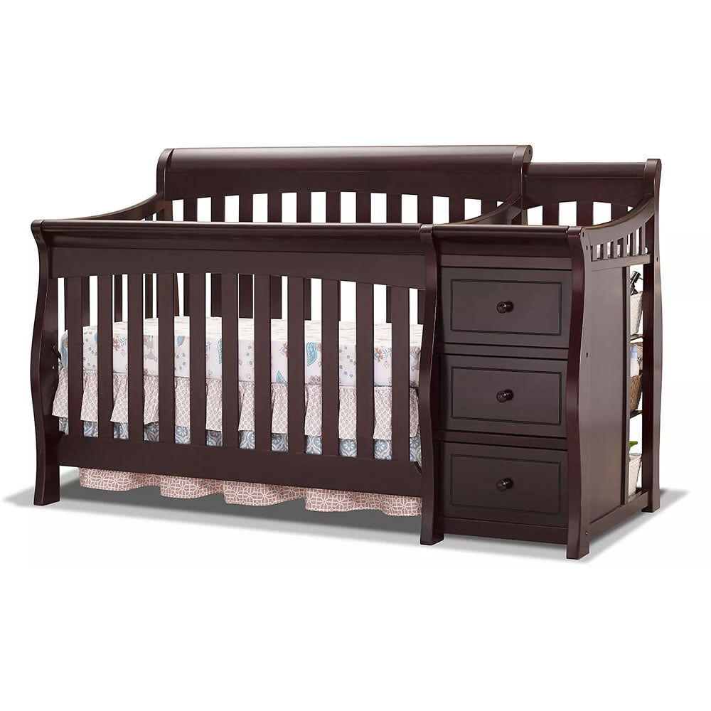 sorelle convertible crib with changing table