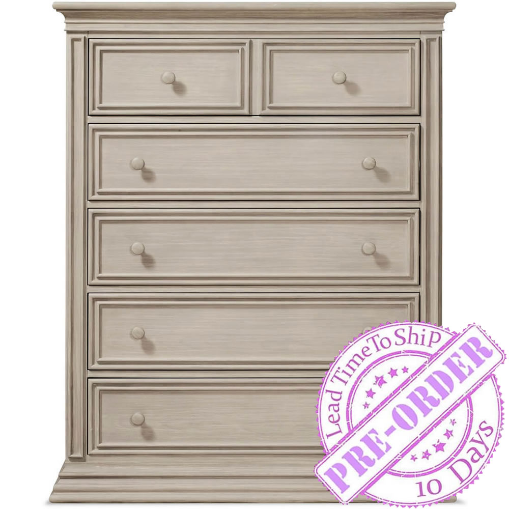 Sorelle Furniture Sedona 5 Drawer Chest Rustic Taupe Ny Baby Store