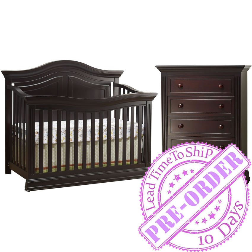 Sorelle Furniture Providence Nursery Set Dark Espresso Ny Baby