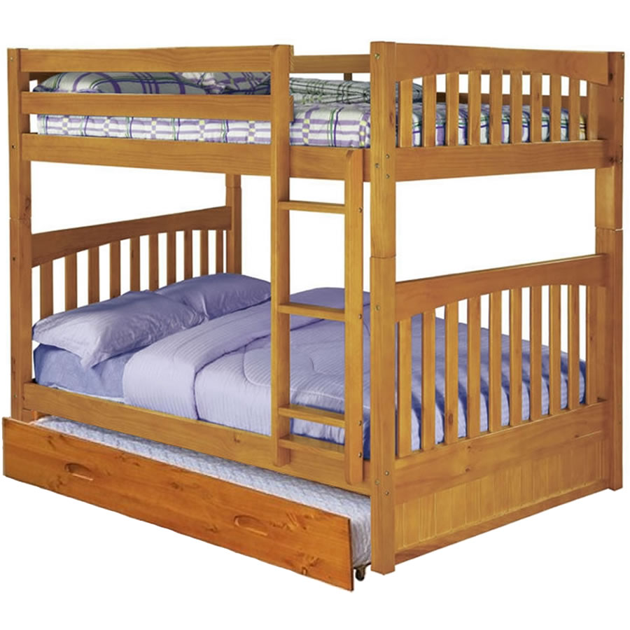 kids bunk beds with trundle