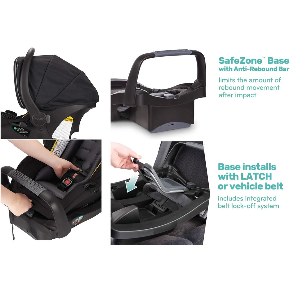 evenflo pivot modular car seat base