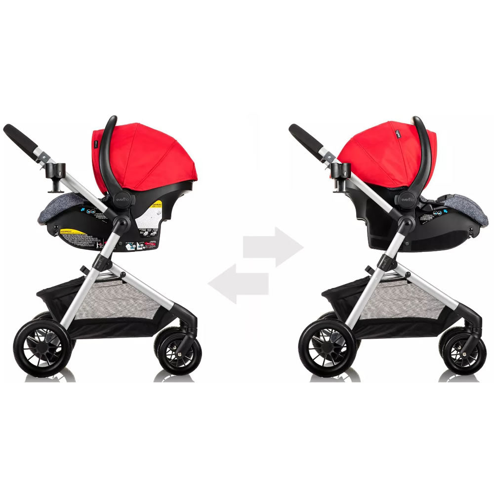 evenflo pivot stroller travel system