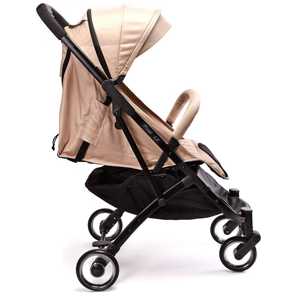 beige stroller