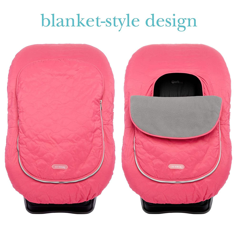 jj cole car seat cover pink