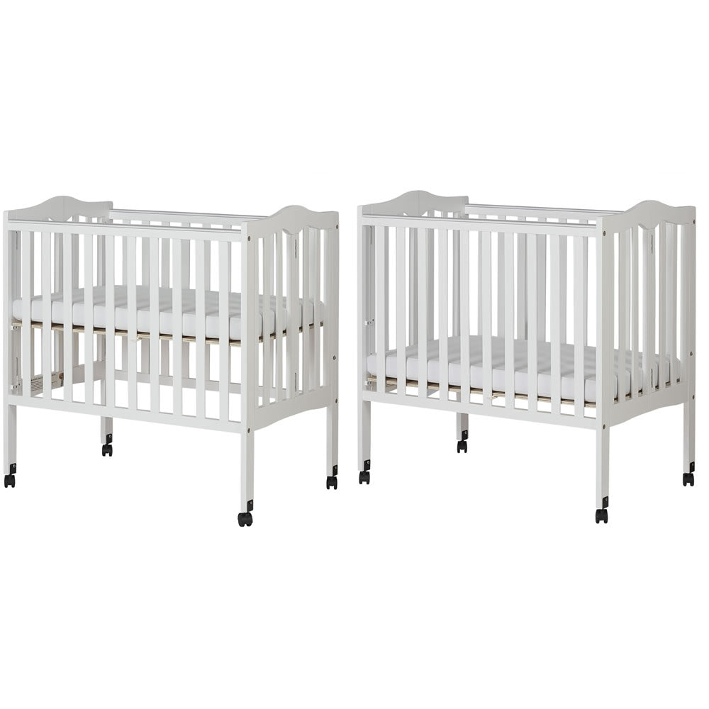 Dream On Me 2 In 1 Lightweight Folding Portable Crib White Ny