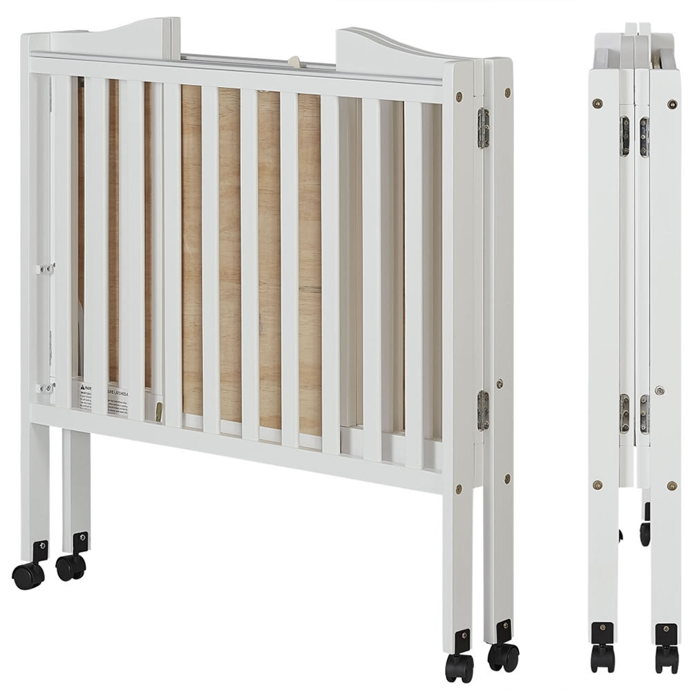 Dream On Me 2 In 1 Lightweight Folding Portable Crib White Ny