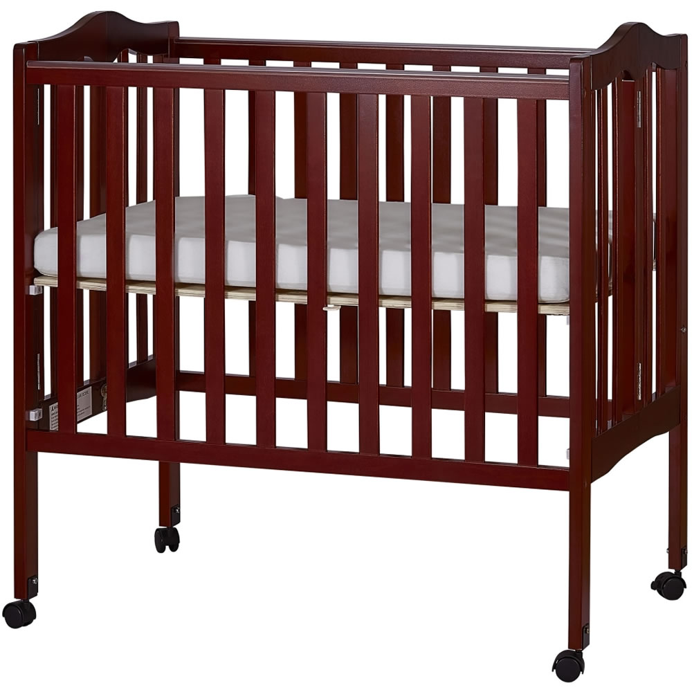 dream on me 2 in 1 portable folding stationary side crib