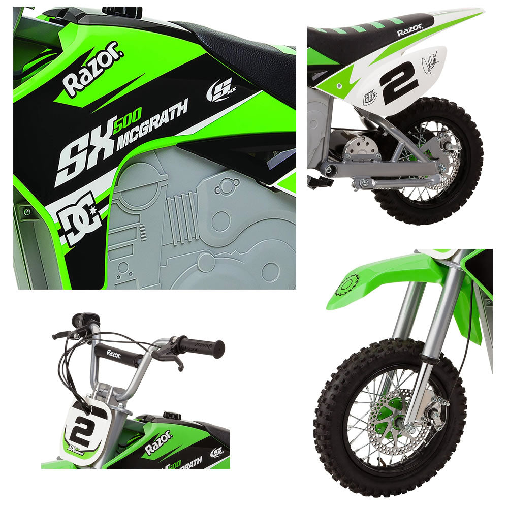 green electric dirt bike
