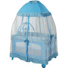 Big Oshi Playard with Mosquito Net & Carry Bag - Light Blue