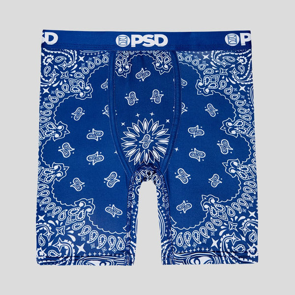 Blue Bandana - Youth Boxer Brief Underwear - PSD Underwear