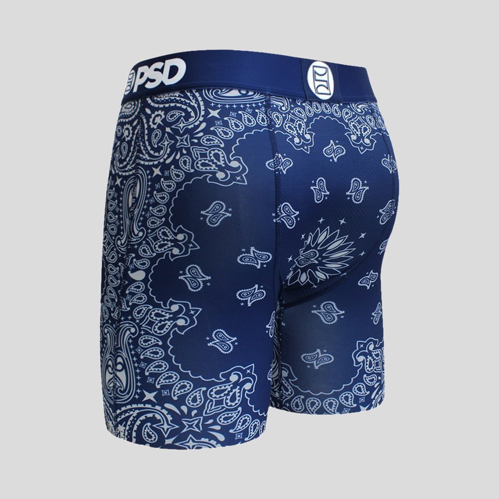 Download Blue Bandana Men's Boxer Brief Underwear - PSD Underwear